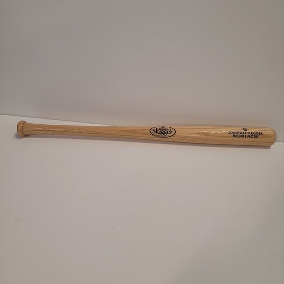 Louisville Slugger 18" Mini Souvenir Bat USA Made Museum & Factory Edition - Picture 2 of 10